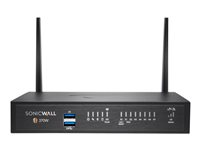 SonicWall TZ370W - Essential Edition - sikkerhetsapparat - med 1-års TotalSecure - 1GbE - Wi-Fi 5 - 2.4 GHz, 5 GHz - skrivebord 02-SSC-6828