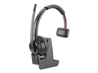 Poly Savi 8210-M - Savi 8200 series - hodesett - on-ear - DECT / Bluetooth - trådløs - svart - Zoom Certified, Certified for Microsoft Teams 8D3F1AA#ABB