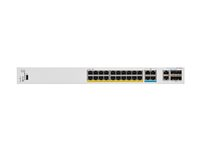 Cisco Catalyst 1300-24MGP-4X - Switch - L3 - Styrt - 24 x 10/100/1000 (PoE+) + 4 x 10 Gigabit SFP+ - rackmonterbar - PoE+ (195 W) C1300-24MGP-4X