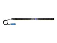 Eaton G4 - Strømfordelerenhet (kan monteres i rack) - metered input - 200 - 240 V - 3.7 kW - enkeltfase - Ethernet 10/100/1000 - inngang: IEC 60309 16A - utgangskontakter: 24 (12 x IEC 60320 C13, 12 x IEC 60320 C39) - 0U - 3 m kabel - svart EVMIF116A