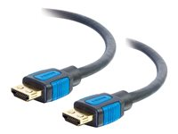 C2G 6ft HDMI Cable with Gripping Connectors - High Speed 4K HDMI Cable - 4K 60Hz - M/M - HDMI-kabel med Ethernet - HDMI hann til HDMI hann - 1.83 m - dobbeltisolert - svart - 4K-støtte 29677