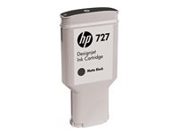 HP 727 - 300 ml - høykapasitets - matt svart - original - DesignJet - blekkpatron - for DesignJet T1500, T1530, T2500, T2530, T920, T930 C1Q12A