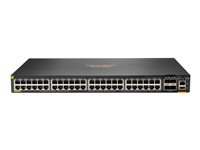 HPE Aruba CX 6300F - Switch - Kun horisontal overflatemontering - L3 - Styrt - 48 x 10/100/1000 (PoE+) + 4 x 50 Gigabit Ethernet SFP56 - front og side til bakside - rackmonterbar - PoE+ - TAA-samsvar S0G95A#ABB