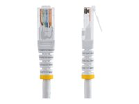 StarTech.com Molded Cat 5e UTP Patch Cable - Koblingskabel - RJ-45 (hann) til RJ-45 (hann) - 15 m - UTP - CAT 5e - formstøpt - hvit M45PAT15MWH