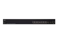 Cisco SX350X-08 - Switch - Styrt - 6 x 10 Gigabit Ethernet + 2 x 10 Gigabit Ethernet / 10 Gigabit Ethernet SFP+ - rackmonterbar - oppusset SX350X-08-K9-EU-RF